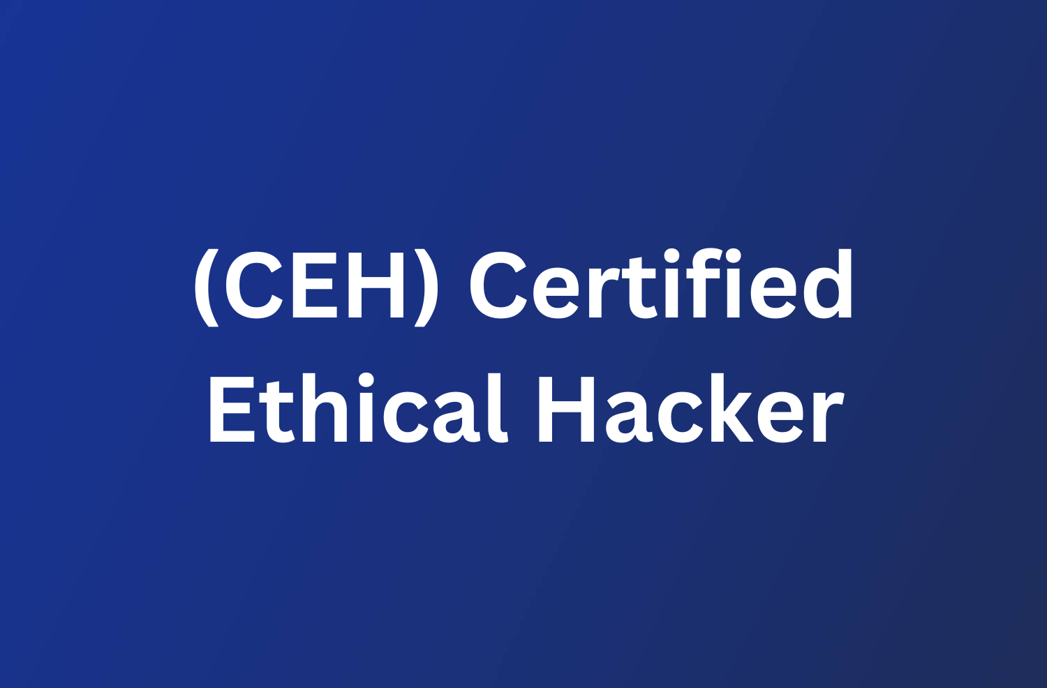 Certified Ethical Hacker (CEH) 94 CEH