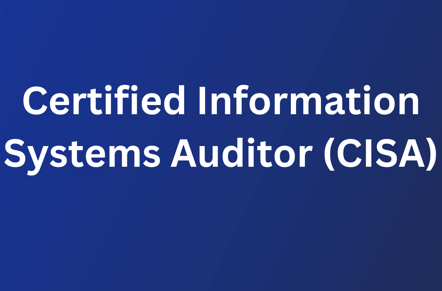 Certified Information Systems Auditor - CISA - 5 Tage 93 Certified Information Systems Auditor - CISA, ist eine der weltweit führenden Zertifizierungen für Fachleute im Bereich IT-Audit.
